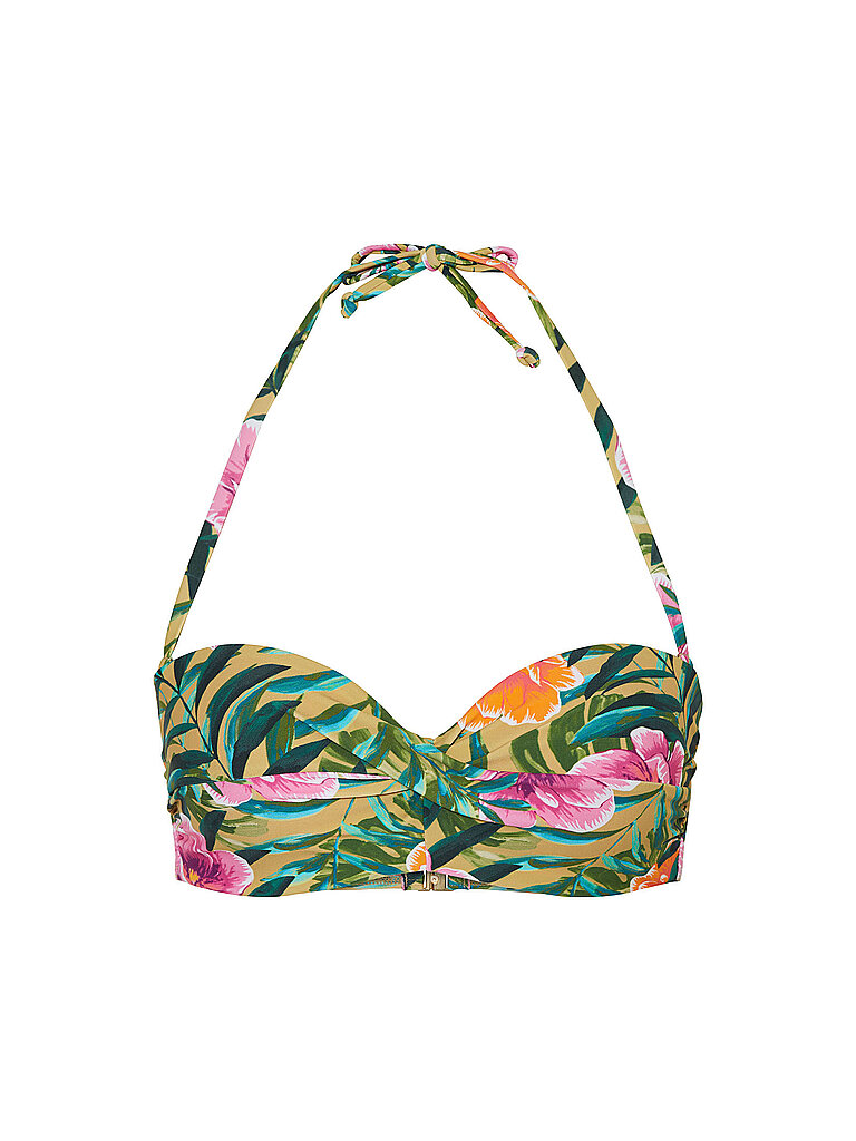 DARLING HARBOUR Damen Bikinioberteil Twisted grün | 38C
